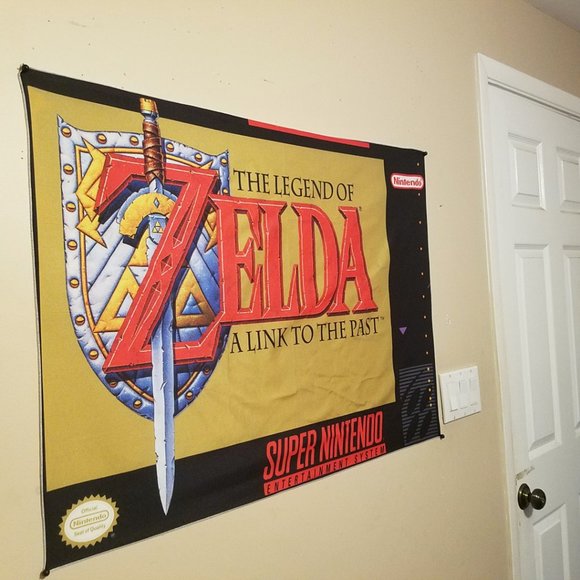 The Legend of Zelda a Link to the Past 2x3 foot tapestry / Super Nintendo banner - Picture 5 of 7